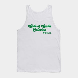 State of Santa Catarina: Eu amo o Brasil - I love Brazil Tank Top